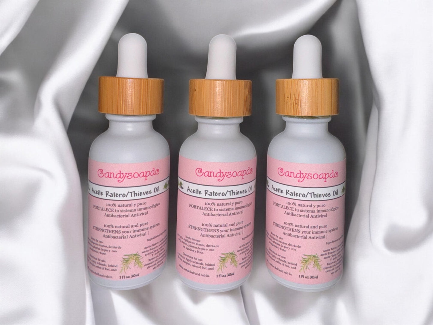 Aceite Ratero/ Thieves Oil 1
Fl oz. 30ml -3 Oils