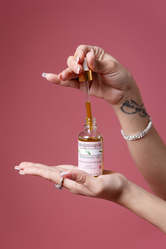 Rosemary Herbal Hair Loss and Growth Treatment Dropper - Tratamiento para la caída y el crecimiento del cabello de Romero a base de plantas Gotero